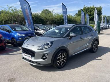 Voir le détail de l'offre de cette FORD Puma 1.0 Flexifuel 125ch S&S mHEV Titanium de 2022 en vente à partir de 198.8 €  / mois